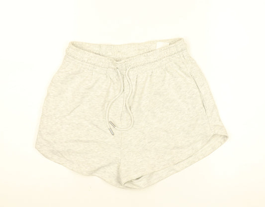 H&M Womens Grey Size 8 Sweat Shorts Lightweight Jersey Activewear