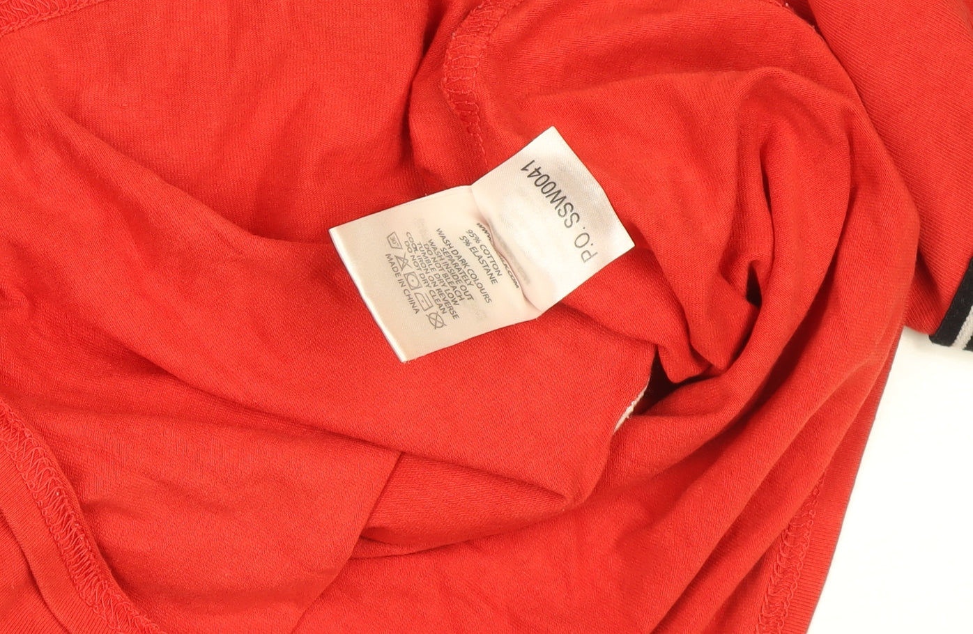 SikSilk Womens Red Cropped Slim Fit Short Sleeve T-Shirt Size 8