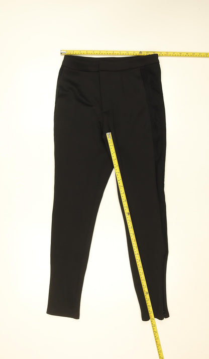 Womens UK Size 10 Love Label Slim Fit Leggings Black Trousers