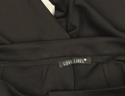 Womens UK Size 10 Love Label Slim Fit Leggings Black Trousers