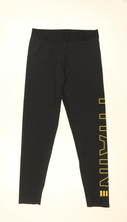 Workout Women’s Black Slim Fit Activewear Leggings Size 12/14
