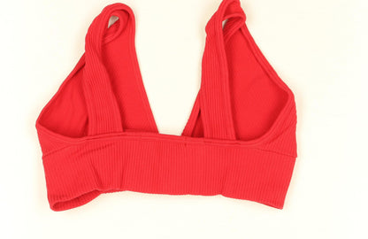 Womens UK Size XS Dunnes Stores Red Cropped Tank