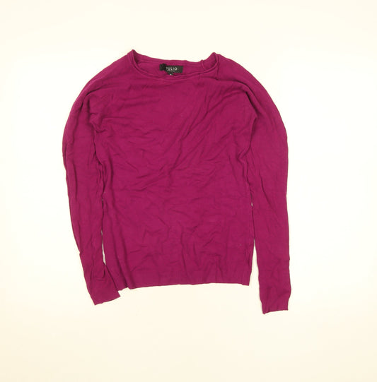 Womens UK Size M JULIO Purple Pullover Jumper