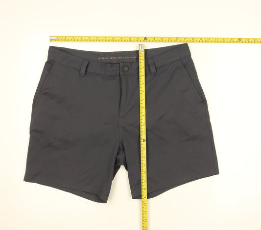 Rhone Men's Black Chino Shorts Size 33 Regular Fit Lightweight Quick Dry