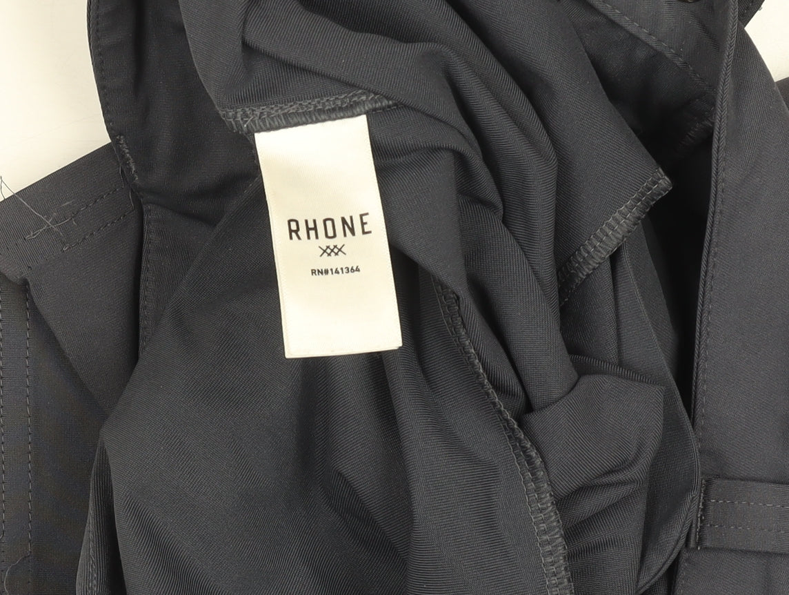 Rhone Men's Black Chino Shorts Size 33 Regular Fit Lightweight Quick Dry