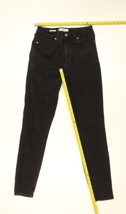 Womens UK Size 10 MNG Slim Fit Skinny Black Jeans