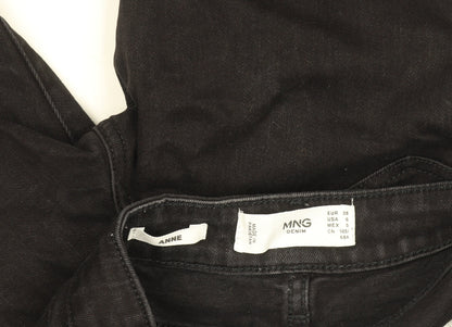 Womens UK Size 10 MNG Slim Fit Skinny Black Jeans