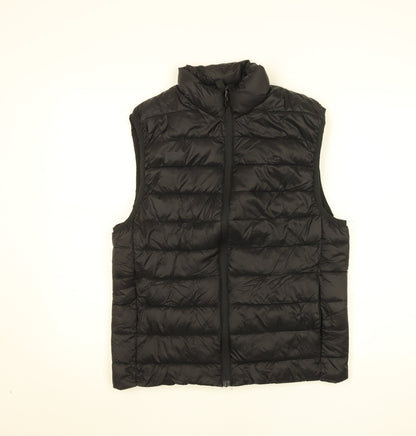 Womens UK Size 12 H&M Black Puffer Jacket