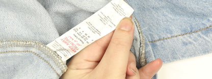 PrettyLittleThing Womens Blue Denim Short Sleeve Button-Up Shirt Size 8