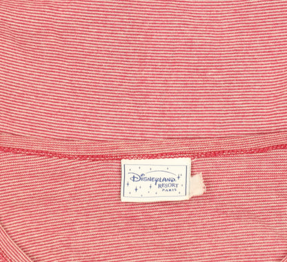 Womens UK Size M Disneyland Resort Paris Red Basic T-Shirt