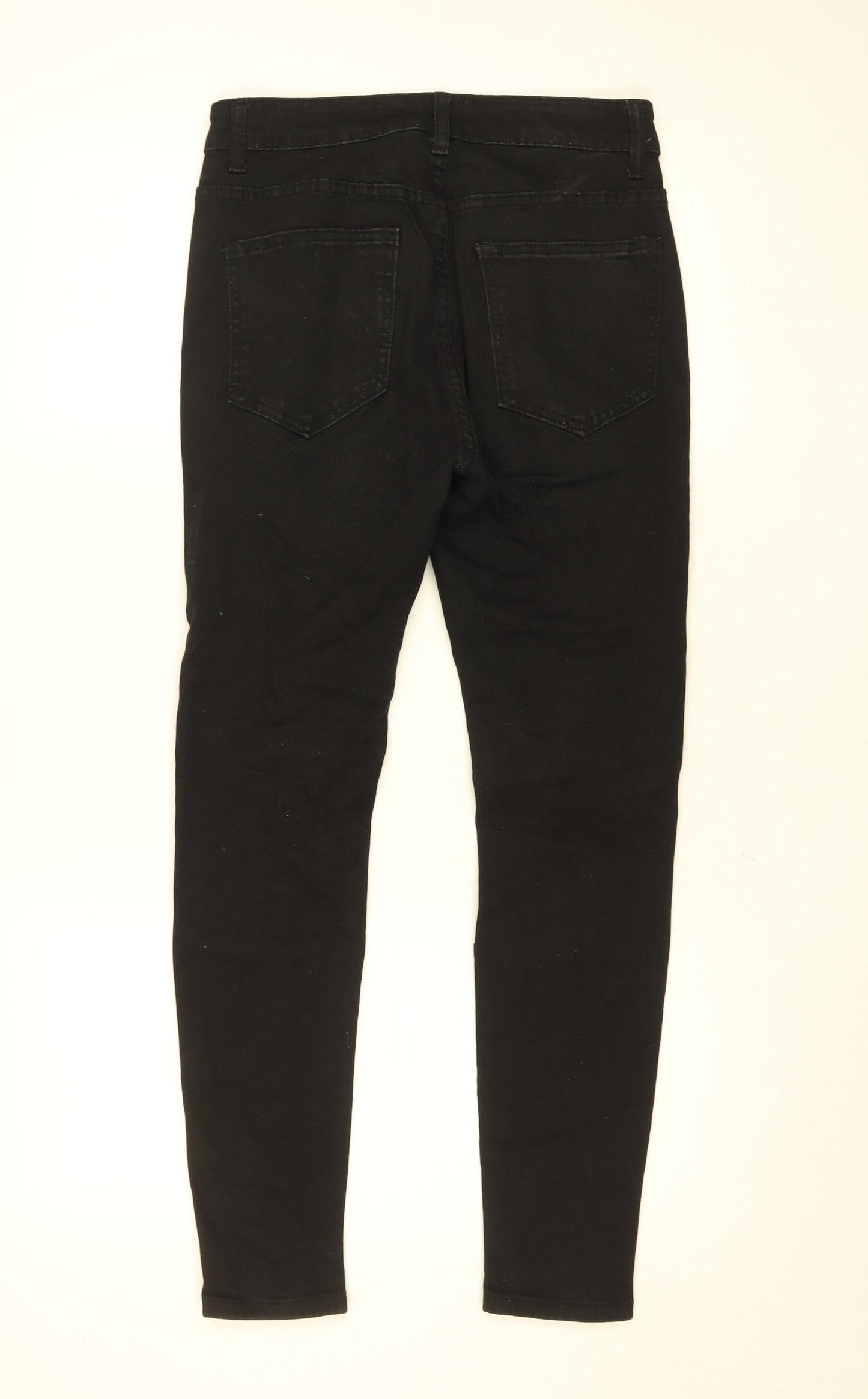 Womens UK Size 28 Manfinity Slim Fit Skinny Black Jeans