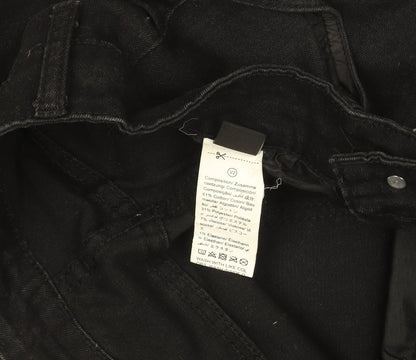 Womens UK Size 28 Manfinity Slim Fit Skinny Black Jeans