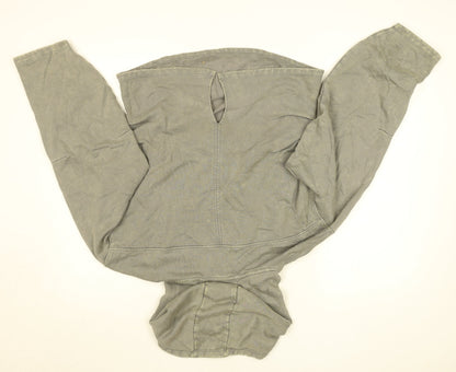 Womens UK Size M ASOS Grey Pullover Hoodie