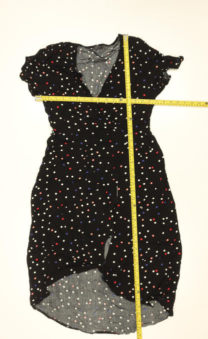 Primark Women’s Black Polka Dot Fit & Flare Dress Size 12