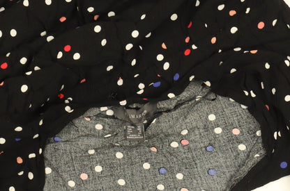 Primark Women’s Black Polka Dot Fit & Flare Dress Size 12