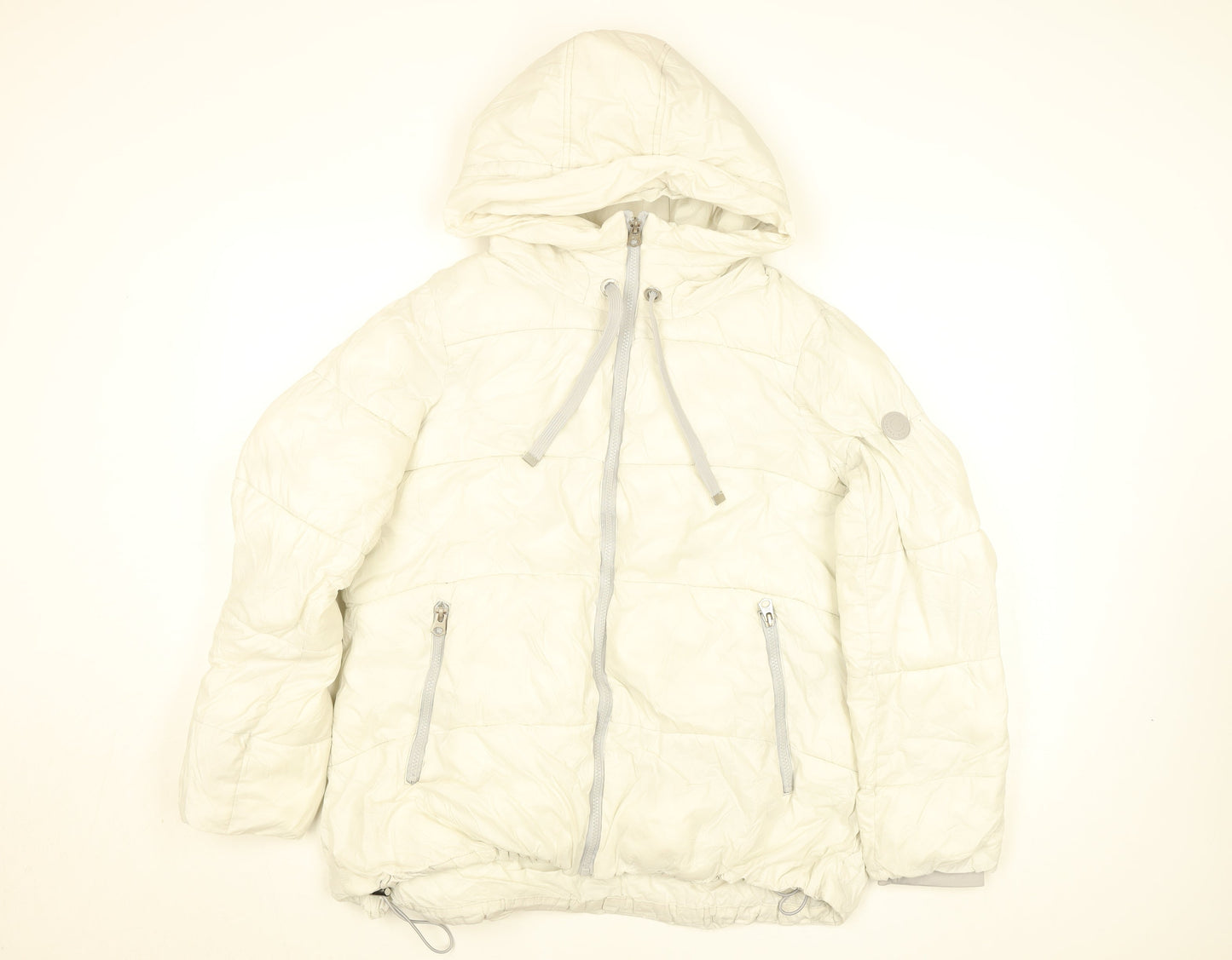 Womens UK Size L French Connection Ivory Puffer Jacket
