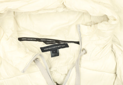 Womens UK Size L French Connection Ivory Puffer Jacket