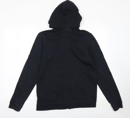 Boys UK Size XL Under armour Black Full Zip Hoodie