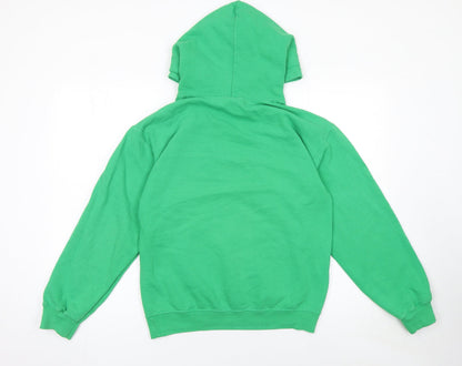 Womens UK Size S Green Lantern Green Pullover Hoodie
