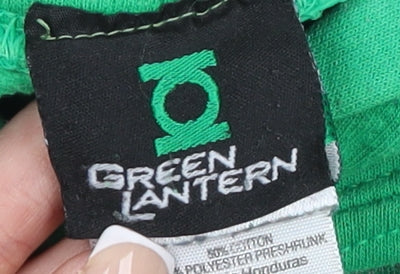 Womens UK Size S Green Lantern Green Pullover Hoodie