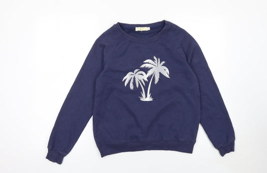 Womens UK Size S Sarti Blue Pullover Sweatshirt
