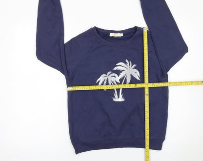 Womens UK Size S Sarti Blue Pullover Sweatshirt