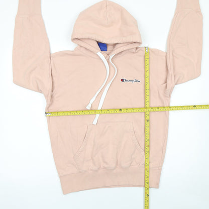 Champion Womens Beige Hoodie Medium 100% Cotton Pullover