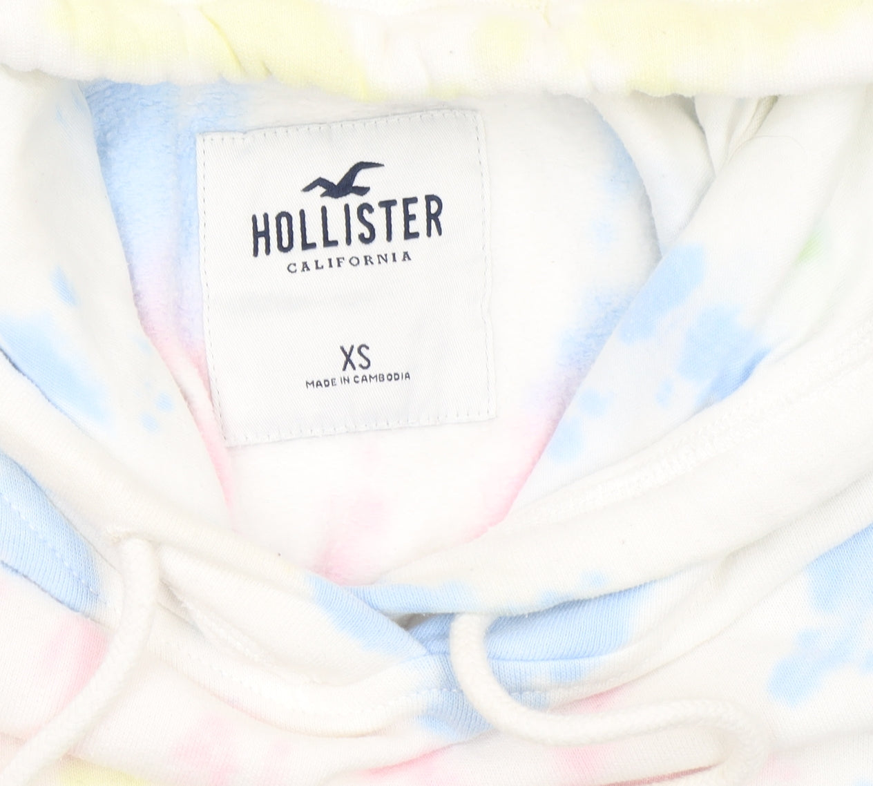 Hollister Women’s XS Tie Dye Pullover Hoodie Pastel Cotton Blend