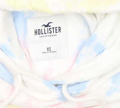 Hollister Women’s XS Tie Dye Pullover Hoodie Pastel Cotton Blend