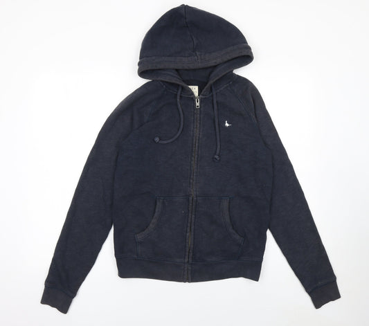 Womens UK Size 10 Jack Wills Blue Full Zip Hoodie