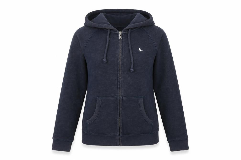 Womens UK Size 10 Jack Wills Blue Full Zip Hoodie