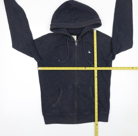 Womens UK Size 10 Jack Wills Blue Full Zip Hoodie