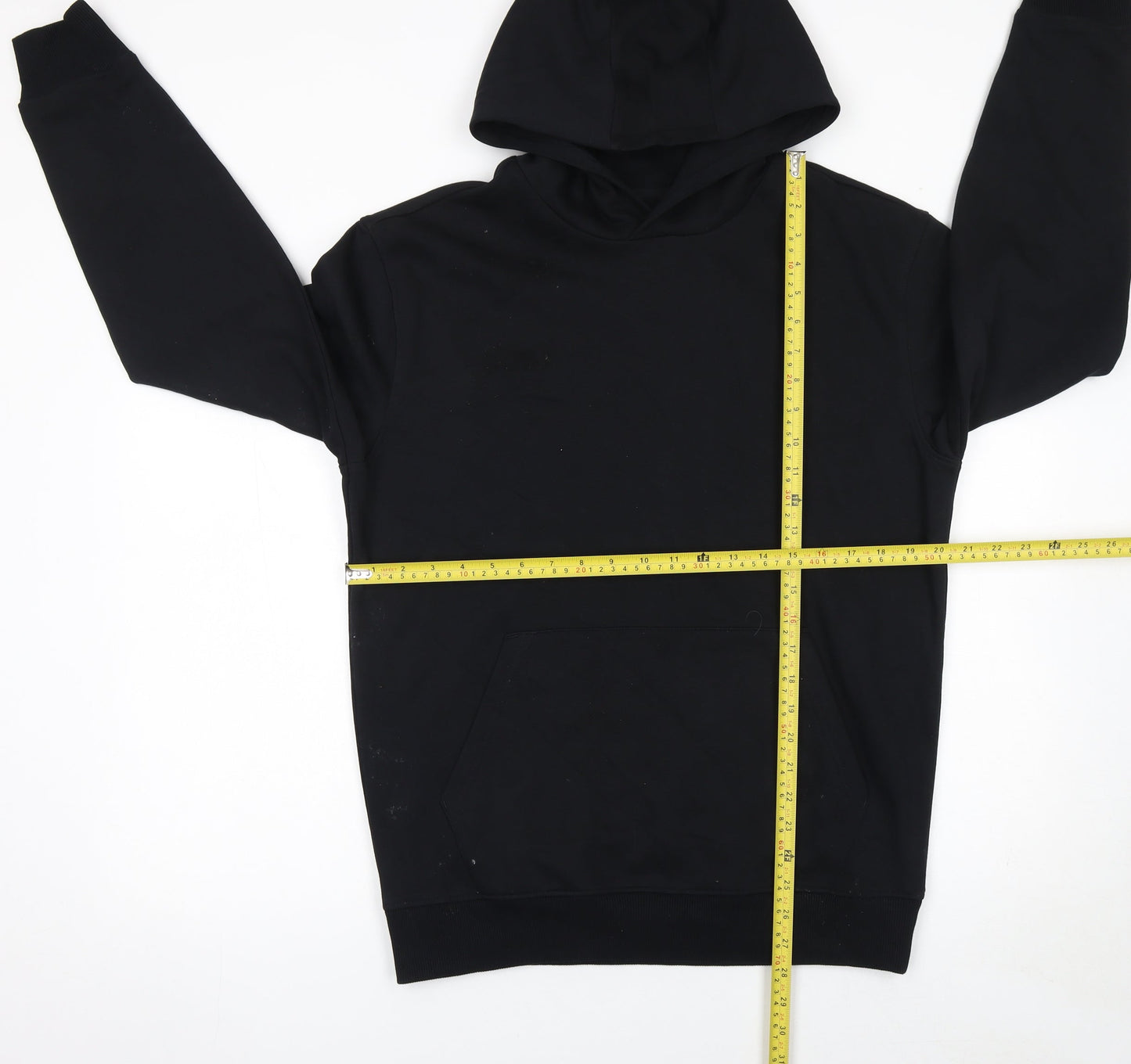 Mens UK Size S Marks and Spencer Black Pullover Hoodie