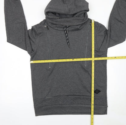 Mens UK Size L Shades of Black Grey Pullover Hoodie