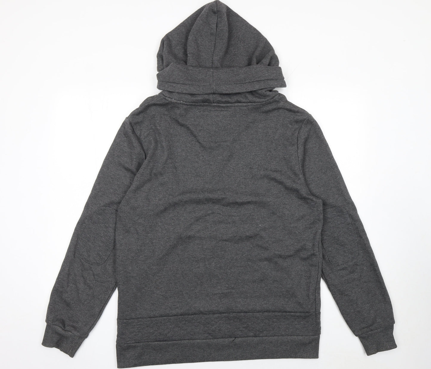 Mens UK Size L Shades of Black Grey Pullover Hoodie