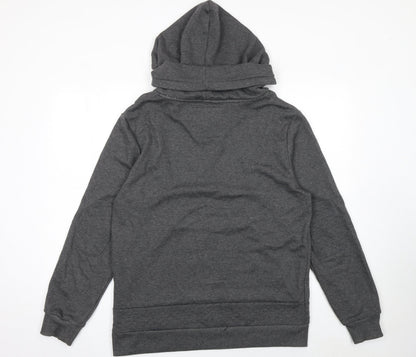 Mens UK Size L Shades of Black Grey Pullover Hoodie