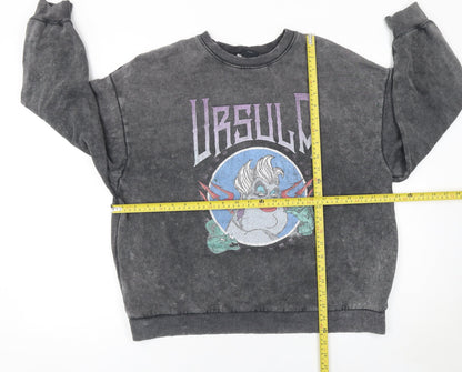 Womens UK Size S Bershka Grey Pullover Sweatshirt