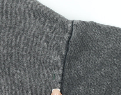 Womens UK Size S Bershka Grey Pullover Sweatshirt
