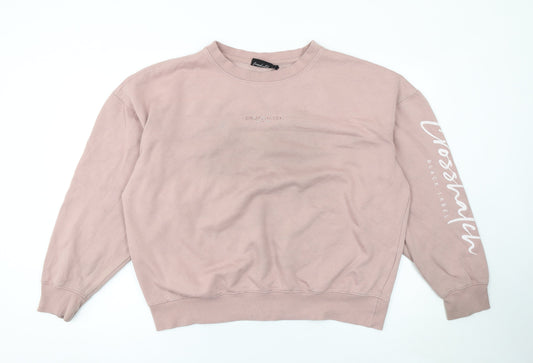 Mens UK Size XL Crosshatch Pink Pullover Sweatshirt