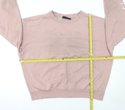 Mens UK Size XL Crosshatch Pink Pullover Sweatshirt