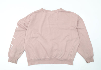 Mens UK Size XL Crosshatch Pink Pullover Sweatshirt