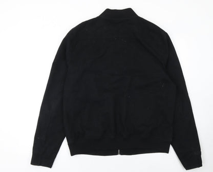 Mens UK Size XL Topman Black Bomber Jacket