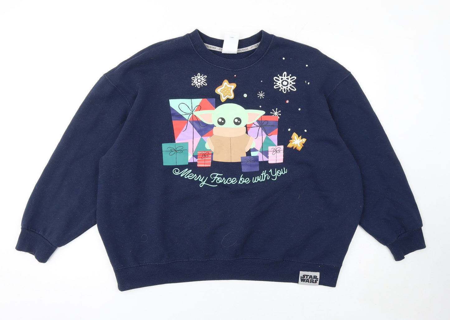 Womens UK Size M Disney Blue Pullover Sweatshirt