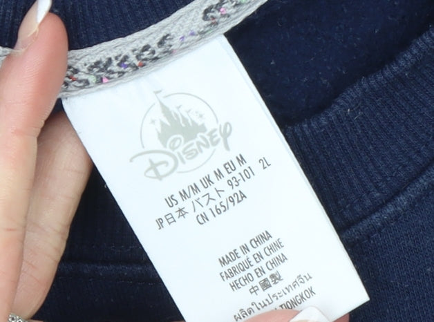 Womens UK Size M Disney Blue Pullover Sweatshirt