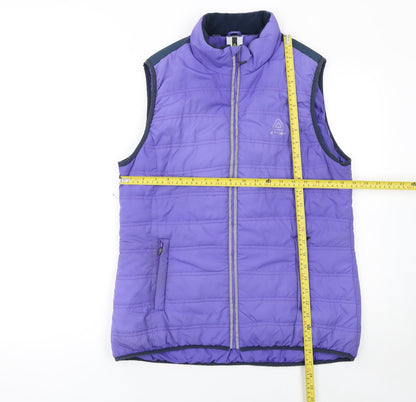 Womens UK Size L Azzurri Purple Quilted Coat