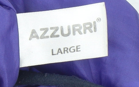 Womens UK Size L Azzurri Purple Quilted Coat
