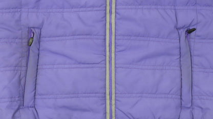 Womens UK Size L Azzurri Purple Quilted Coat