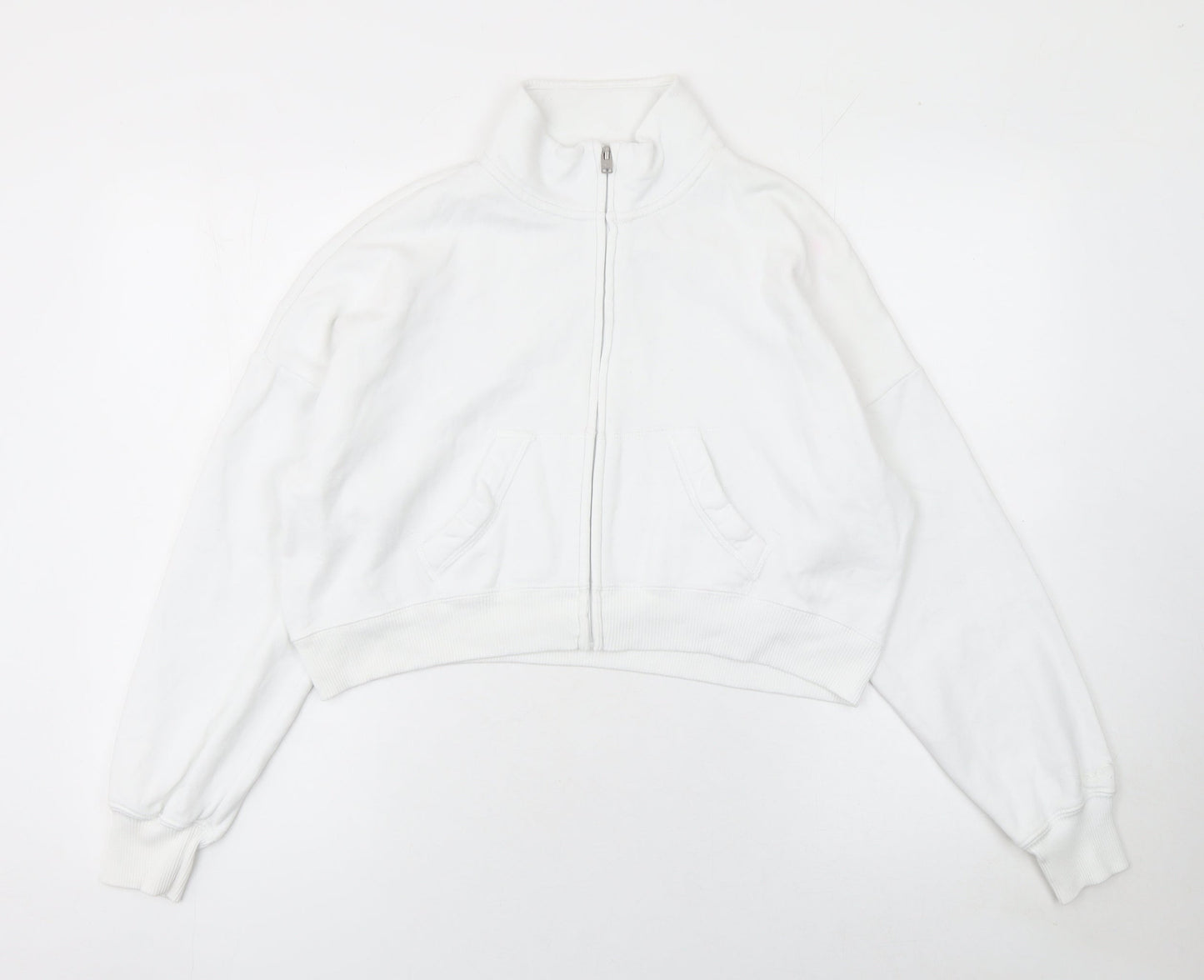 Womens UK Size XS Hollister White Gym & Training Running & Jogging Walking Jacke
