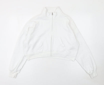 Womens UK Size XS Hollister White Gym & Training Running & Jogging Walking Jacke