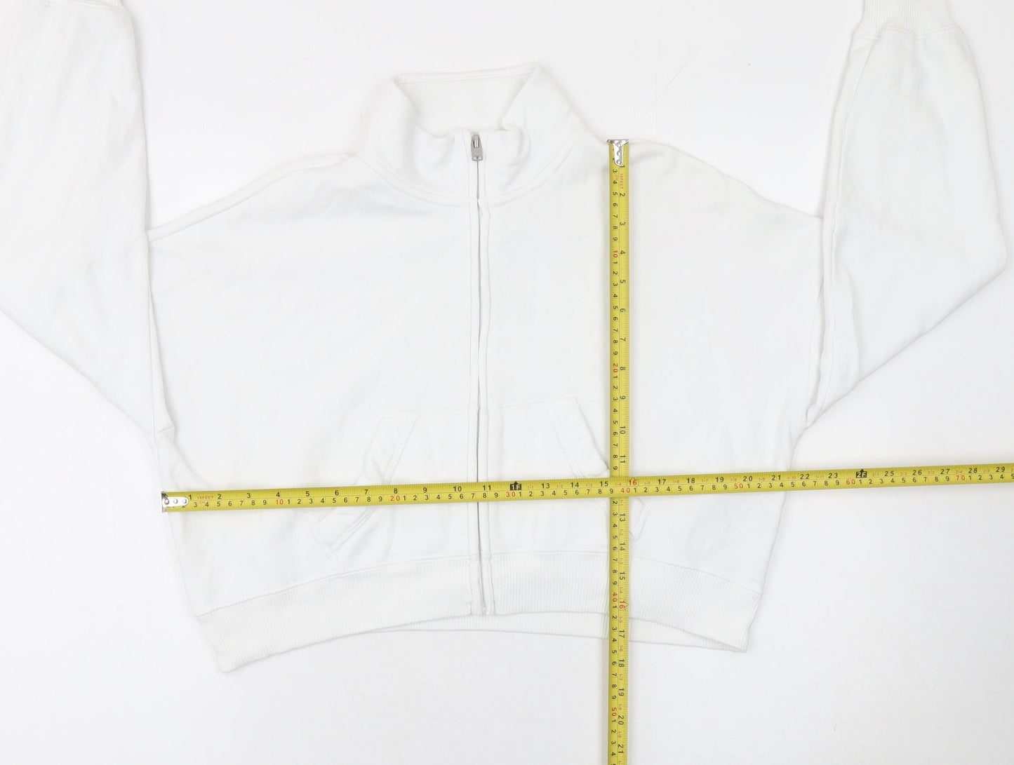 Womens UK Size XS Hollister White Gym & Training Running & Jogging Walking Jacke